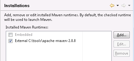 The maven installations preference change is optional and could be used if you have a higher version of maven than the one that came with the plug-in.